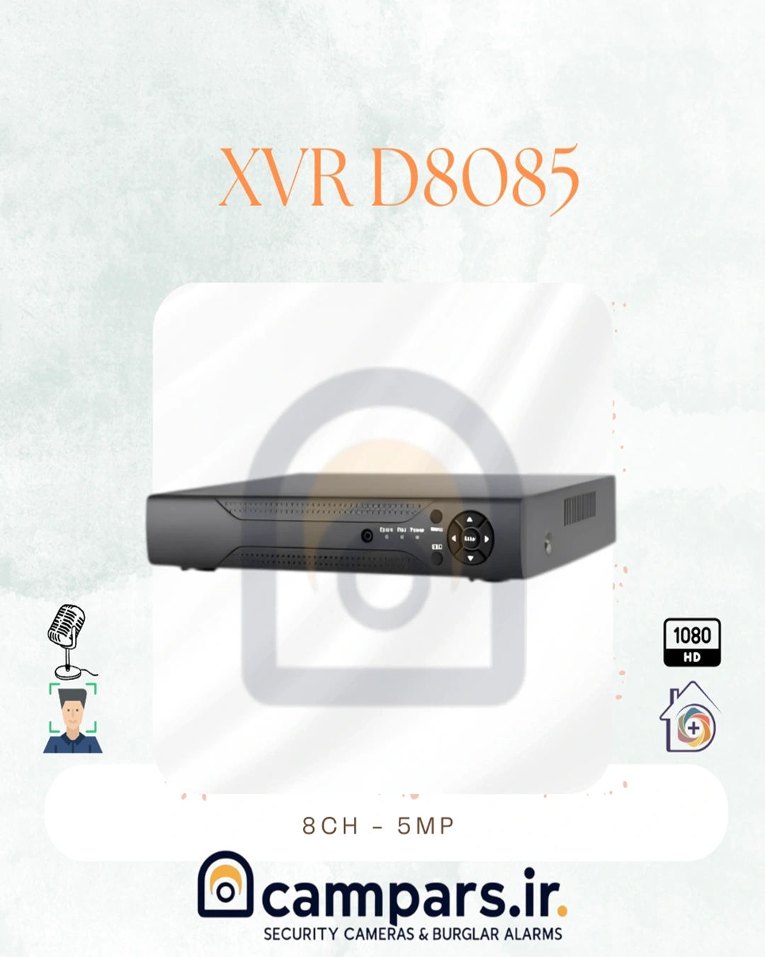 XVR 8 کانال DiR-8085 دایرکت با قابلیت تشخیص چهره